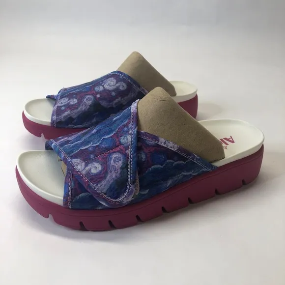 Alegria by PG Lite Airie Slides Comfort Sandals Such A Monet Multi Size 37