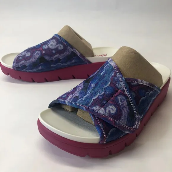 Alegria by PG Lite Airie Slides Comfort Sandals Such A Monet Multi Size 37