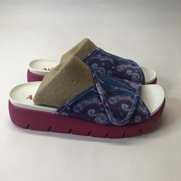Alegria by PG Lite Airie Slides Comfort Sandals Such A Monet Multi Size 37