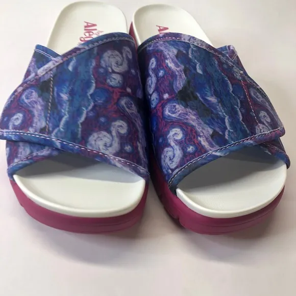 Alegria by PG Lite Airie Slides Comfort Sandals Such A Monet Multi Size 37