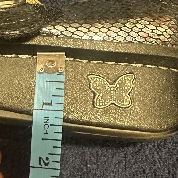 Alegria Paloma Leather Iridescent Pewter Charmer Mary Janes