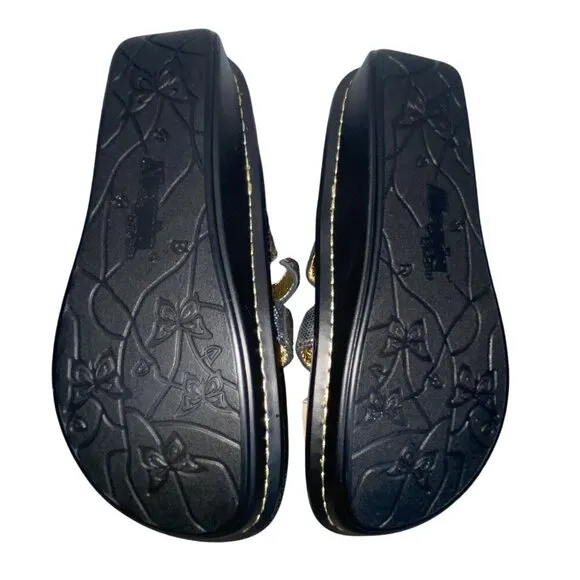 Alegria Venice Bronze Mosaic Slip on leather sandals comfort shoes women’s  37