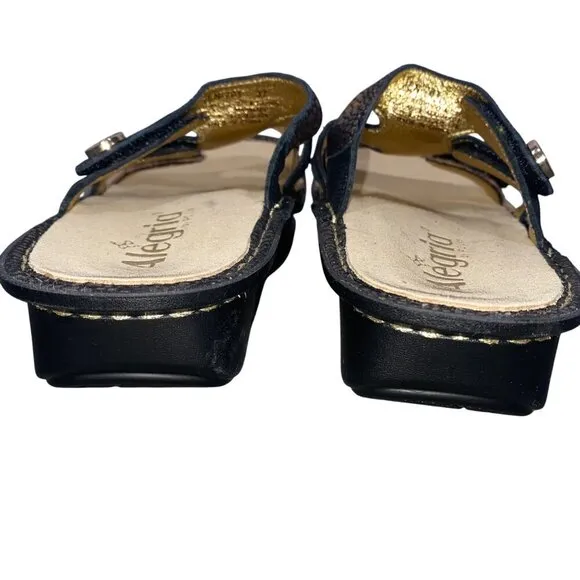 Alegria Venice Bronze Mosaic Slip on leather sandals comfort shoes women’s  37