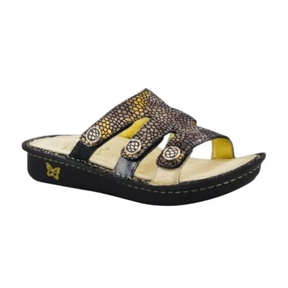 Alegria Venice Bronze Mosaic Slip on leather sandals comfort shoes women’s  37