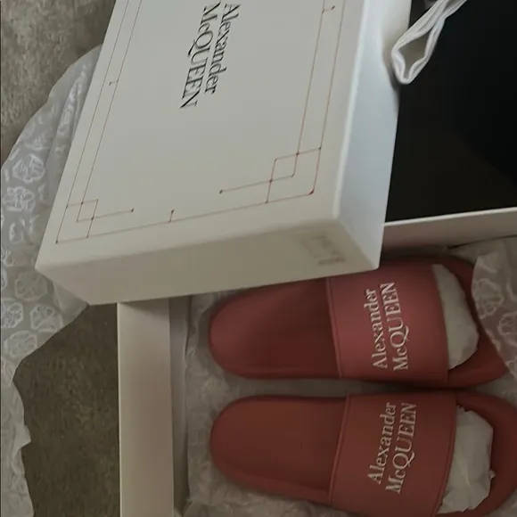 Alexander McQueen Pink Slides