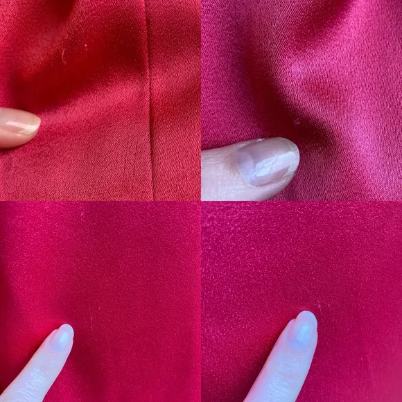 ALICE AND OLIVIA Bergen Watermelon Pink Satin Blazer Jacket NWT