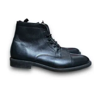 ALL SAINTS ‘Harland’ Black Leather Lace Up Cap Toe Ankle Boots Men’s Size 13
