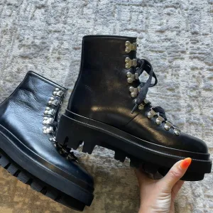All Saints Wanda Leather Combat Boots