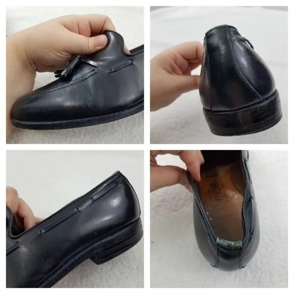 Allen‎ Edmonds Grayson 9.5 D Blue Tassel Loafers Wo