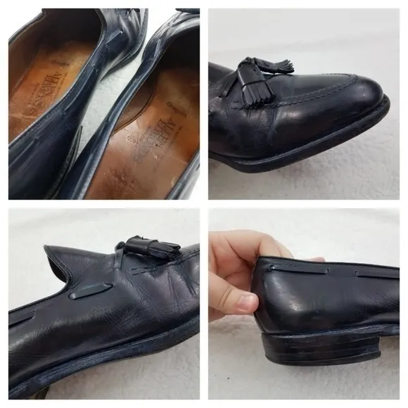 Allen‎ Edmonds Grayson 9.5 D Blue Tassel Loafers Wo