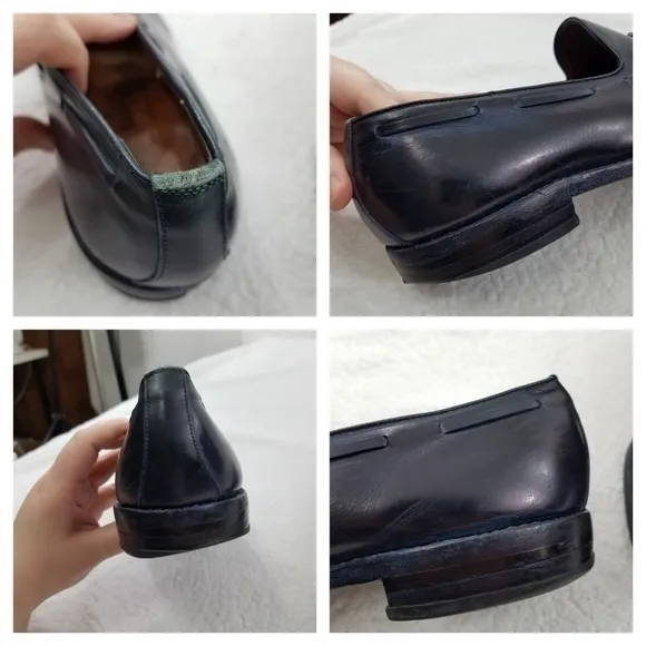Allen‎ Edmonds Grayson 9.5 D Blue Tassel Loafers Wo