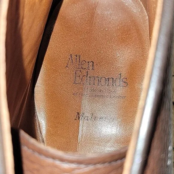 Allen Edmonds Men's 10 B Malvern $595 Chukka Boots 100% Leather Lace Up Brown