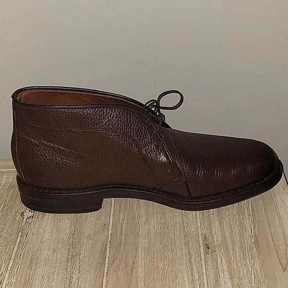 Allen Edmonds Men's 10 B Malvern $595 Chukka Boots 100% Leather Lace Up Brown