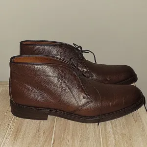 Allen Edmonds Men's 10 B Malvern $595 Chukka Boots 100% Leather Lace Up Brown