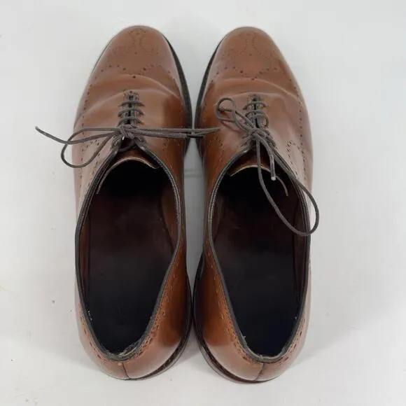 Allen Edmonds shoes 11.5 brown leather fairfax loafers office career dress work