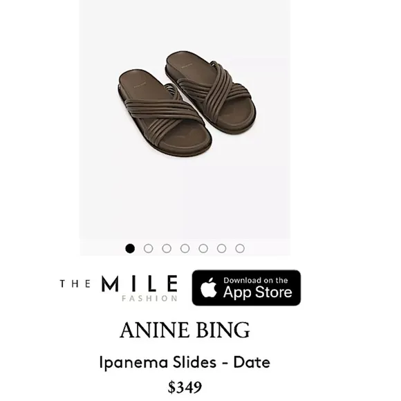 Anine Bing Ipanema Sandals Slip On Slides