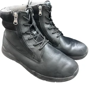 Anodyne Black Leather Lace-Up Boots 8WMen’s