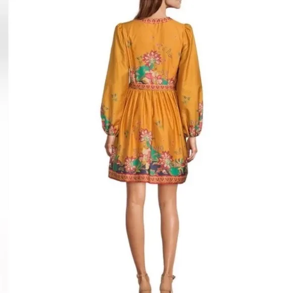 ANTONIO MELANI Emma Floral Faux Wrap Dress