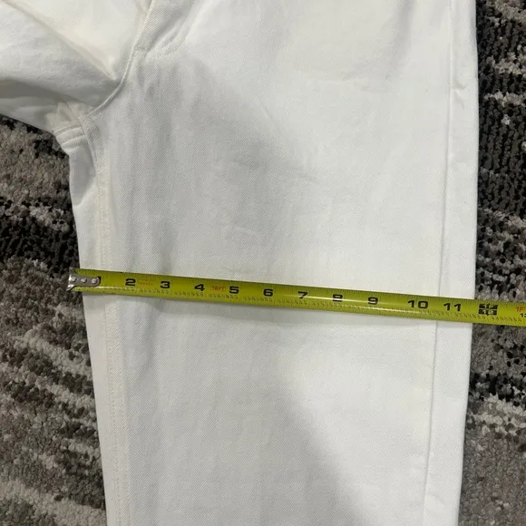 APC L'ETIQUETTE Le Jean 33x32 white denim jeans straight relaxed