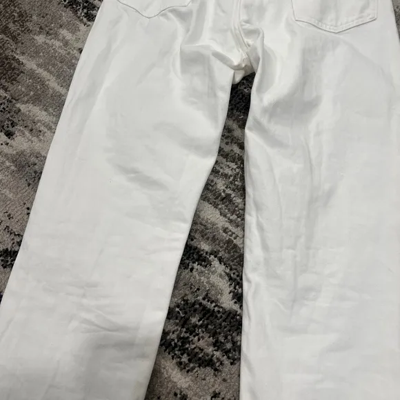 APC L'ETIQUETTE Le Jean 33x32 white denim jeans straight relaxed
