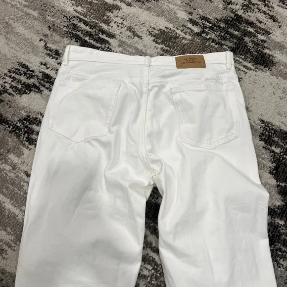 APC L'ETIQUETTE Le Jean 33x32 white denim jeans straight relaxed