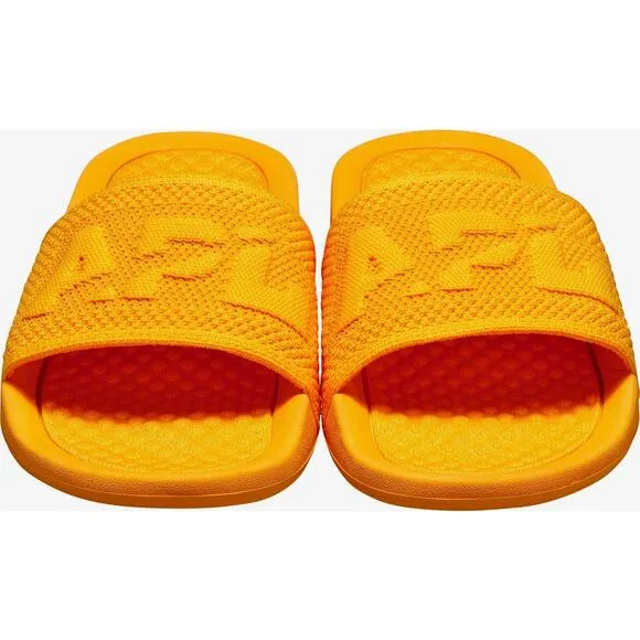 APL: Athletic Propulsion Labs Women's Big Logo TechLoom Slides in Mango Sz 8 NEW