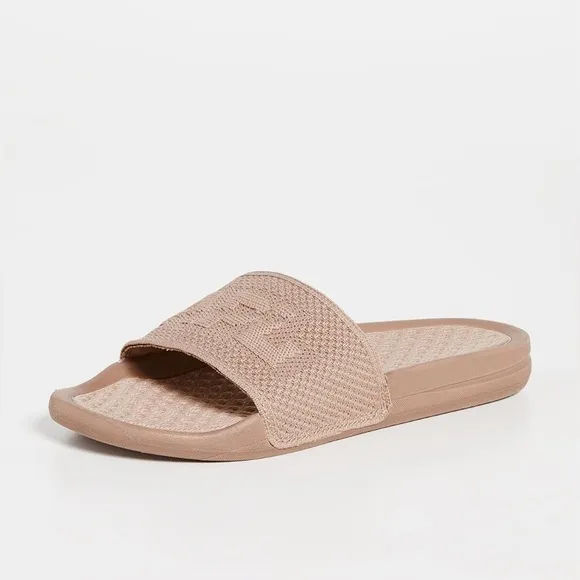 APL: Athletic Propulsion Labs Women’s Big Logo Techloom Slides in Parchment
