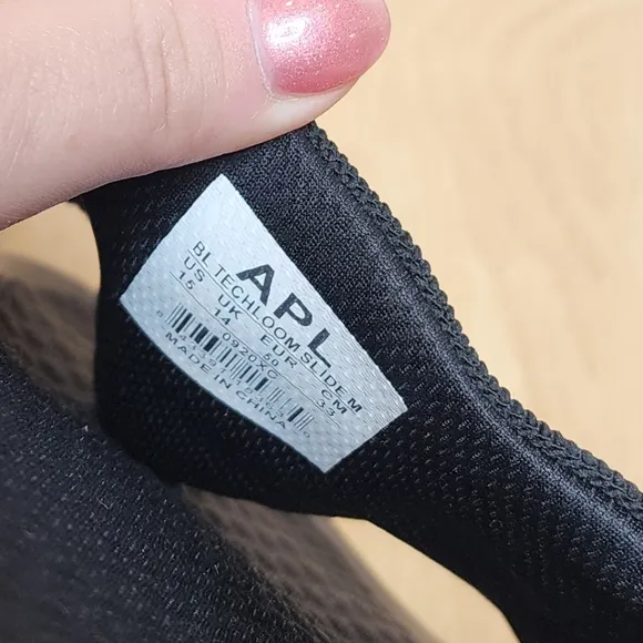 APL Big Logo Black Slides Men's Size 15 New.