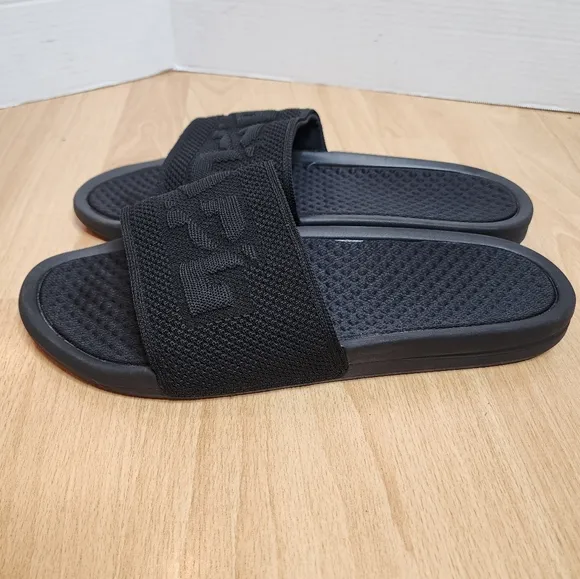 APL Big Logo Black Slides Men's Size 15 New.