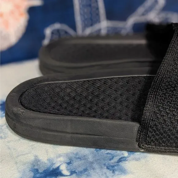APL Big Logo Techloom Slide Sip On Sandals Black Women's Size 9