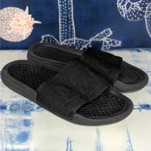 APL Big Logo Techloom Slide Sip On Sandals Black Women's Size 9