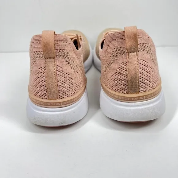 APL Techloom Breeze Metallic Mesh Knit Sneakers Blush Gold 10