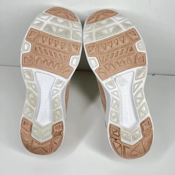APL Techloom Breeze Metallic Mesh Knit Sneakers Blush Gold 10