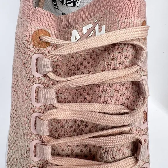 APL Techloom Breeze Metallic Mesh Knit Sneakers Blush Gold 10