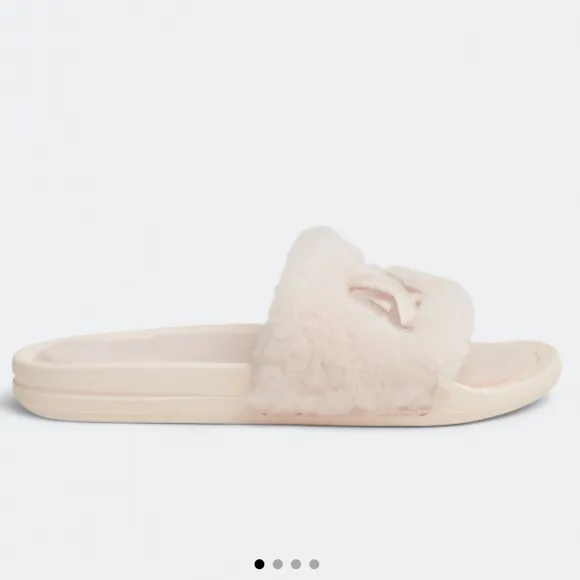 APL:Athletic Propulsion Labs Women Sheepskin Sandal, Cream/Pink Powder Sz 8 NEW