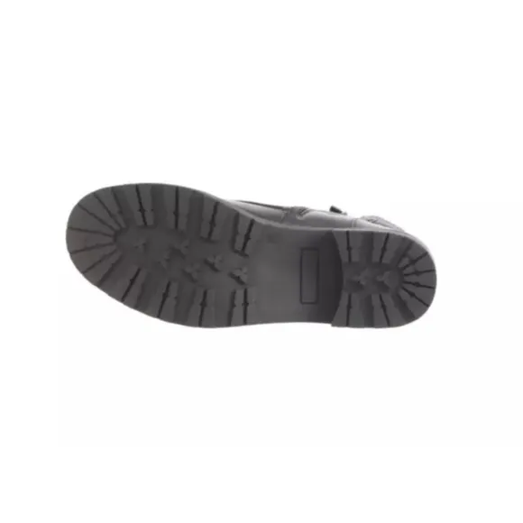 AquaDiva Britt Black Leather Lace-Up Boots  (BBT6)