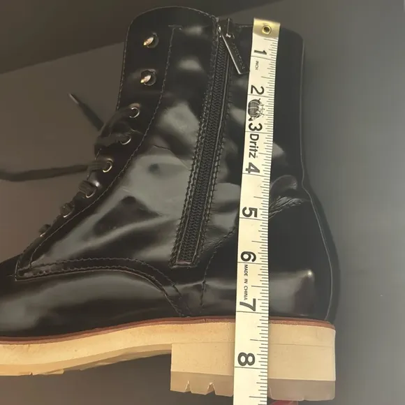 Aquatalia Oxblood Leather Lace Up Ankle Boots
