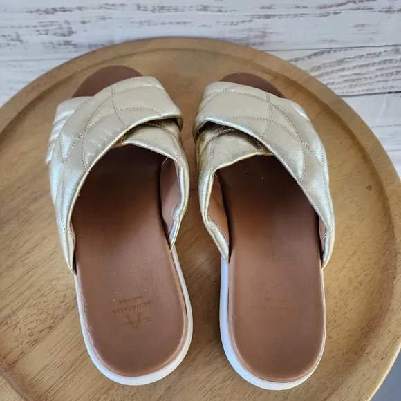 Aquatalia slide sandals size 10
