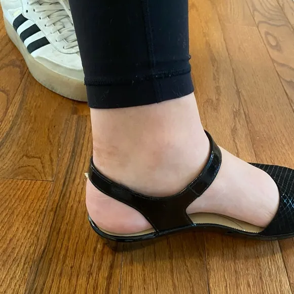 ARA (Comfort Driven) Slingback &amp; Ankle Strap Sandals - BLACK
