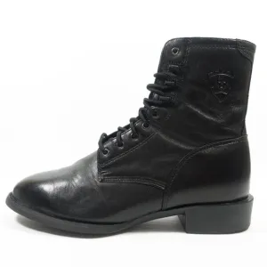 Ariat Heritage Leather Lace Up Boots - Men's Size 10 EE Wide - Black