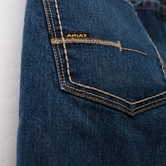 Ariat Rebar Jeans Men's 42x32 Relaxed Boot Cut Workwear Durable Denim