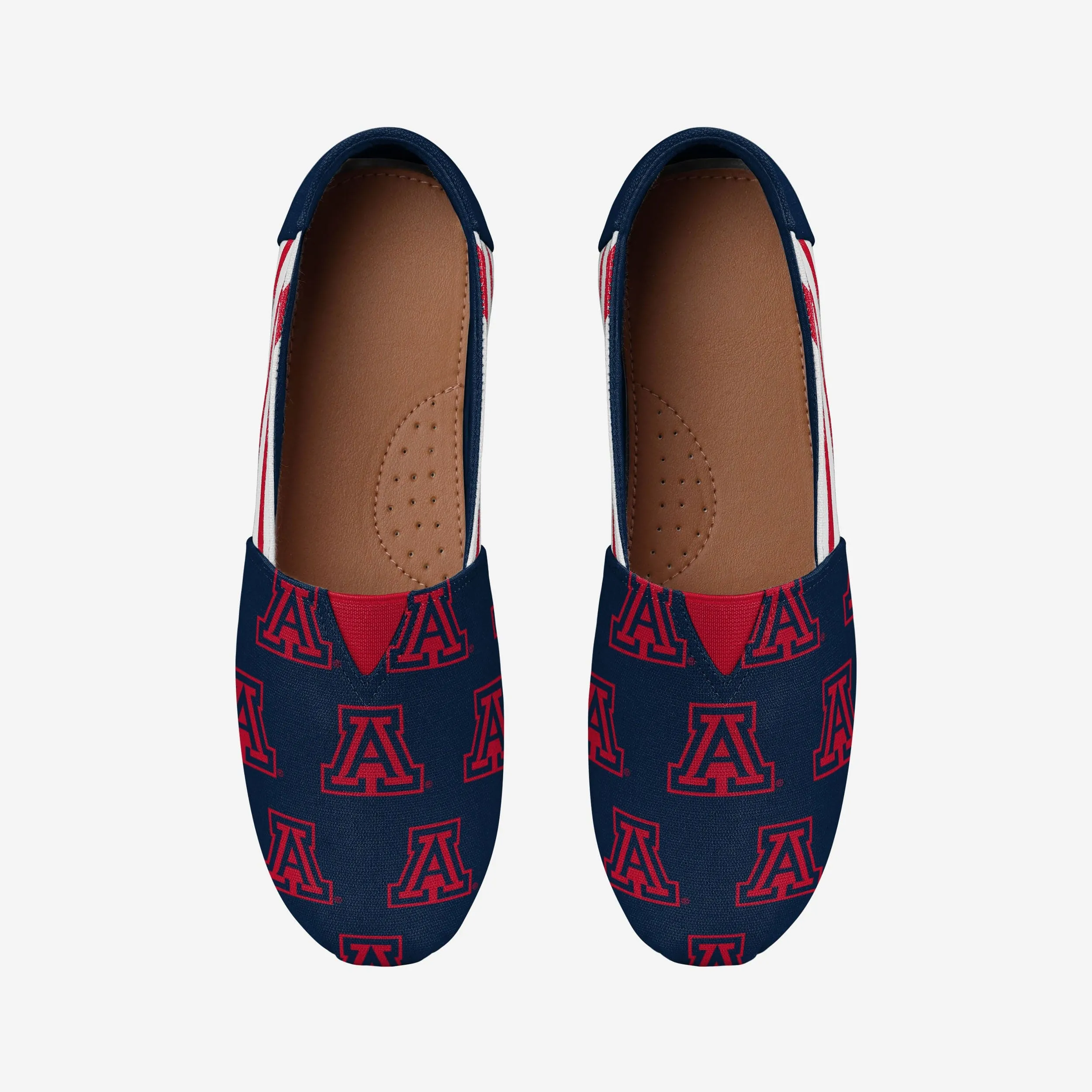 Arizona Wildcats Womens Stripe Canvas Shoe