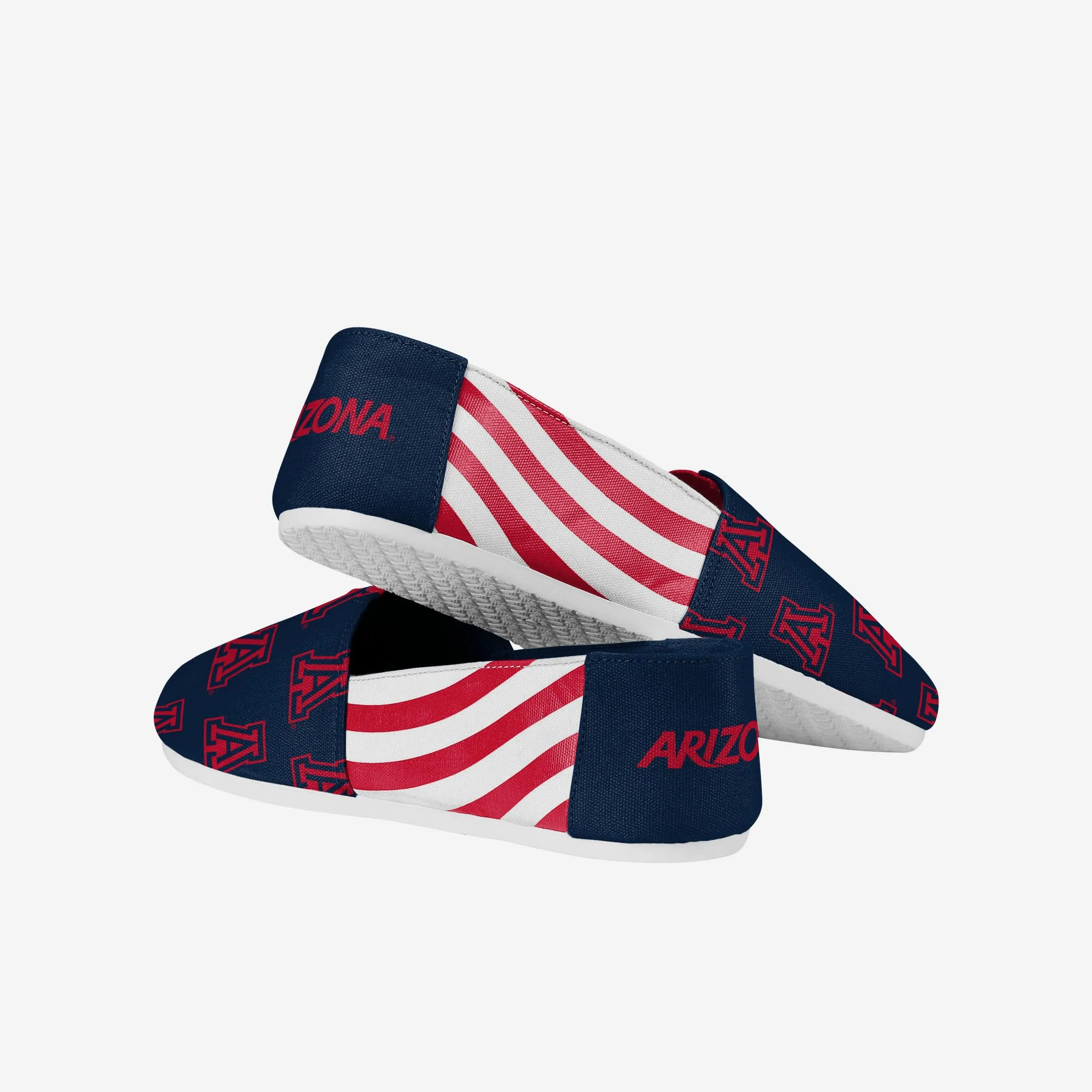 Arizona Wildcats Womens Stripe Canvas Shoe