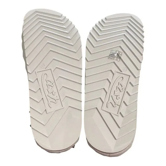 ASH Big Kids Unique White Leather Slide Sandals with Dust Bag NEW 35  3.5