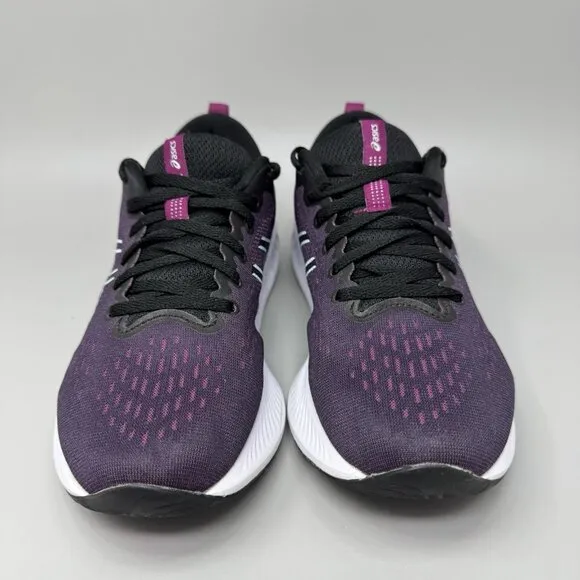 Asics Gel-Excite 10 Womens Shoe Sz 7.5 Running Athletic Black Light Blue Sneaker