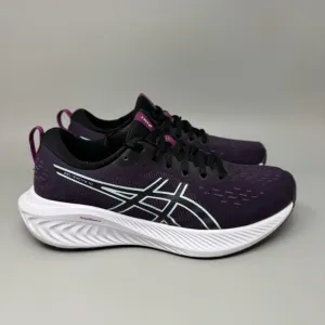 Asics Gel-Excite 10 Womens Shoe Sz 7.5 Running Athletic Black Light Blue Sneaker
