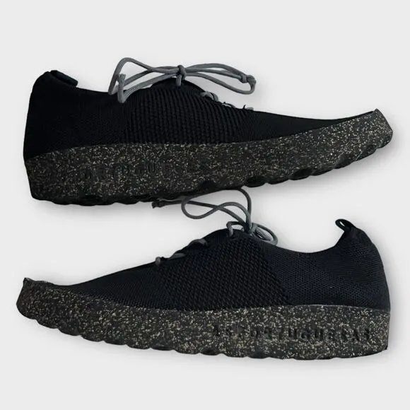 Asportuguesas Unisex Code Black Lace-Up Low Top Trainer Sneaker Size EU 40