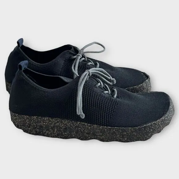 Asportuguesas Unisex Code Black Lace-Up Low Top Trainer Sneaker Size EU 40
