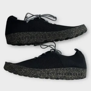 Asportuguesas Unisex Code Black Lace-Up Low Top Trainer Sneaker Size EU 40