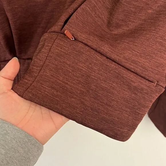 Athleta / Brown Espresso Altitude Polartec® Half Zip Fleece Sweatshirt M NWT